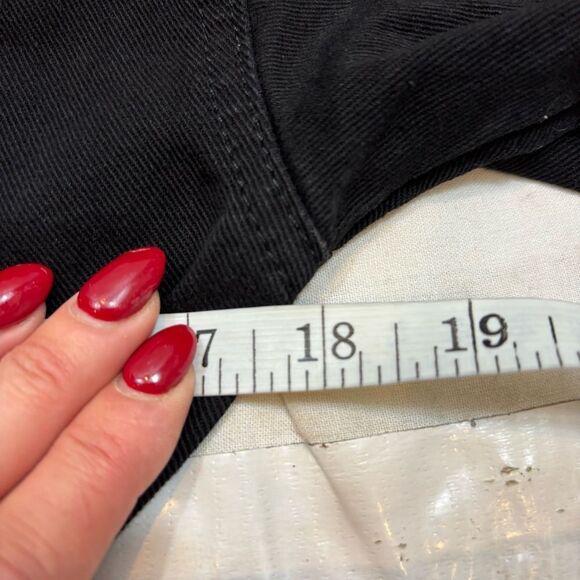 Ladies Bershka Black Drnim Long Sleeve Zip‎ Front Mini Dress Size Small - Picture 9 of 11